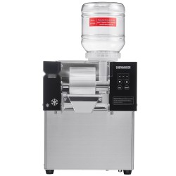 Lumihiutalejääkone ruostumatonta terästä 80 kilogrammaa vuorokaudessa ilmajäähdytys kahdella kolmen litran korilla