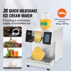 Hiutalejäähilekone nestekylmäinen ruostumaton teräs 180 kg/vrk 500 W ammattikäyttöön