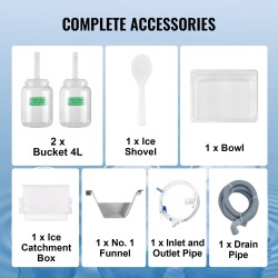 Hiutalejäähilekone nestekylmäinen ruostumaton teräs 180 kg/vrk 500 W ammattikäyttöön