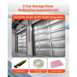 Heijastava lämpöeristerulla 6 mm 4 rullaa alumiinifolio EPE-vaahto autotallin oville