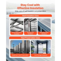 Lämpöeristerulla EPE-vaahtoydin alumiinifoliolla 3 mm 1 rulla 1,22 m x 76,2 m