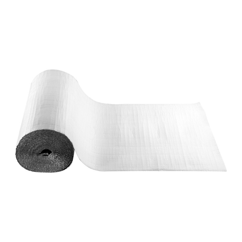 Heijastava eristerulla 6 mm alumiinikalvo valkoinen PE-kalvo 1,22x30,48 m