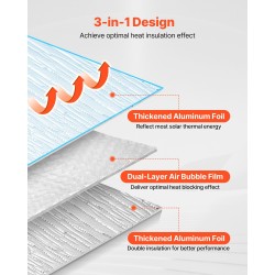 Kaksipuolinen eristelevy alumiinifoliolla ja ilmakuplalla 6 mm 1,22x0,61 m 16 kpl