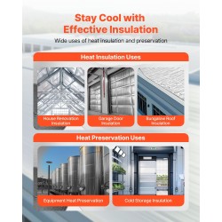 Kaksipuolinen heijastava eristerulla alumiinifoliolla ja ilmakuplilla 6 mm 1,22 x 30,48 m