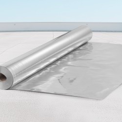 Heijastava eristerulla kaksipuolinen alumiinifolio ja PE-kudottu 6,5 mil 1220 mm 76,2 m