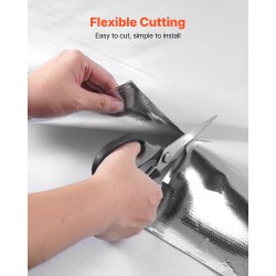 Eristerulla kaksipuolinen alumiinifolio rei'ittämätön kudottu 0,15 mm 1,22 m 38,1 m