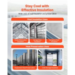 Eristerulla kaksipuolinen alumiinifolio rei'ittämätön kudottu 0,15 mm 1,22 m 38,1 m