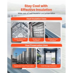 Kaksipuolinen heijastava eristerulla alumiinifolio ja perforoitu kudottu kangas 1,22x76,2 m