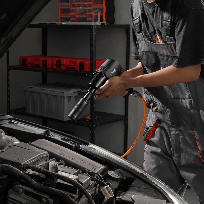 Pyöränmutterihylsysarja 1/2-tuuman veto CR-MO-teräs 6-kulmainen 4 kokoa 3 tuuman jatkovarsi säilytyskotelolla