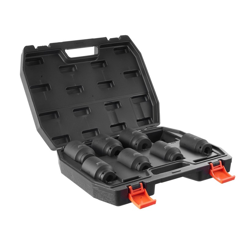 Iskuhylsysarja CR-MO-teräs 8-osainen 29–39 mm 12,7 mm vetokoko ajoneuvoille