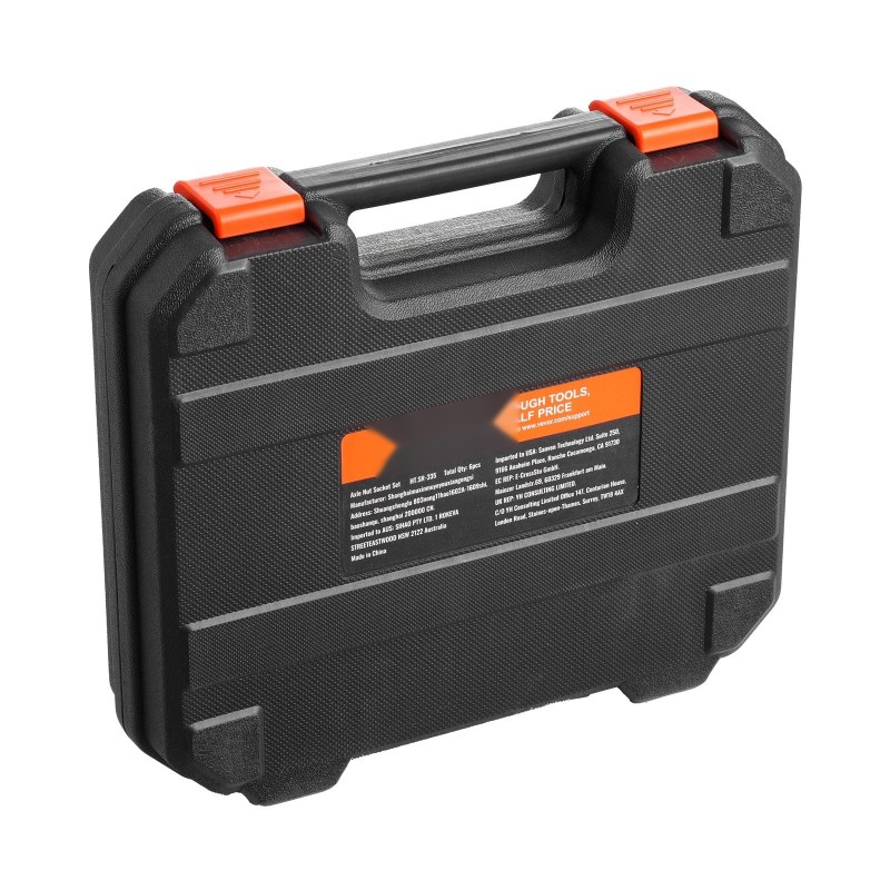 Akselimutterihylsysarja 12,7 mm käyttöliitäntä 6-osainen Cr-Mo-teräs autoihin säilytyslaukulla