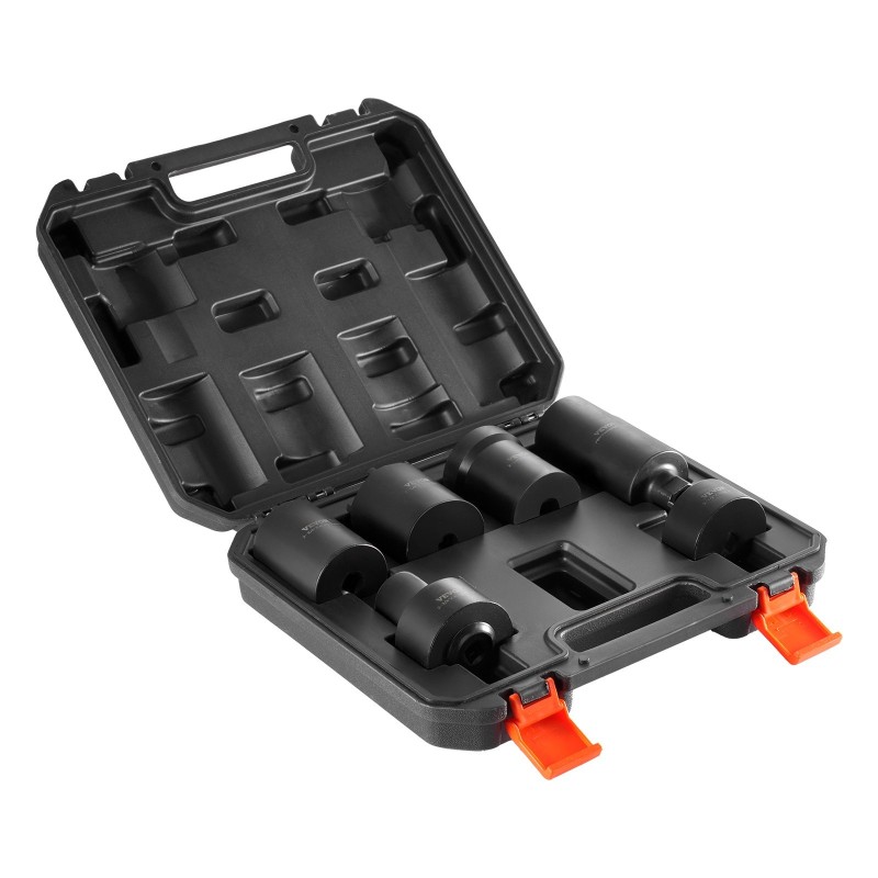 Akselimutterihylsysarja 12,7 mm käyttöliitäntä 6-osainen Cr-Mo-teräs autoihin säilytyslaukulla