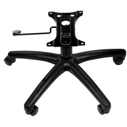 Toimistotuolin viisijalkainen jalkaristikko 710 mm halkaisija 1134 kg kantavuus 100 mm iskunpituus