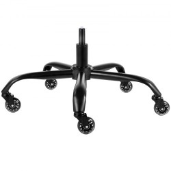 Toimistotuolin jalkaristikko 710 mm musta 1134 kg kantavuus kaasujousella ja rullilla