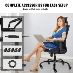 Toimistotuolin jalkaristikko 710 mm musta 1134 kg kantavuus kaasujousella ja rullilla