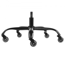 Toimistotuolin jalkaristikko 710 mm musta 1134 kg kantavuus kaasujousella ja rullilla