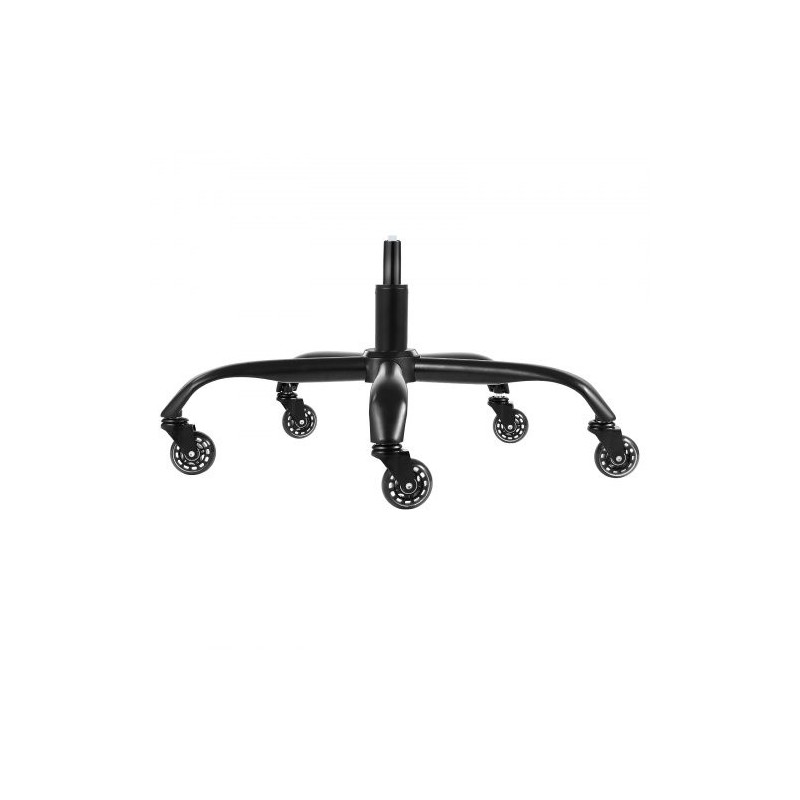 Toimistotuolin jalkaristikko 710 mm musta 1134 kg kantavuus kaasujousella ja rullilla