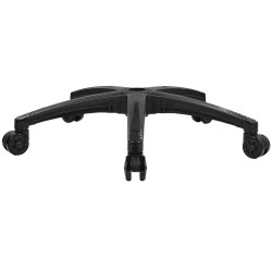 Toimistotuolin 28 tuuman jalkaristikko vahvistetut jalat 1134 kg kantavuus 5 rullaa musta