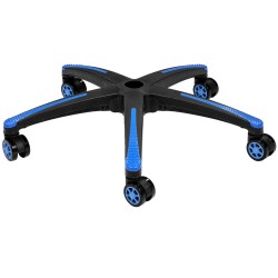 Toimistotuolin viisisakarainen jalusta 710 mm halkaisija 5 pyörää 1134 kg kantavuus