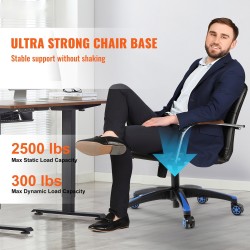 Toimistotuolin viisisakarainen jalusta 710 mm halkaisija 5 pyörää 1134 kg kantavuus