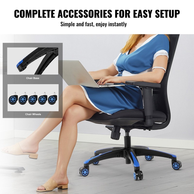 Toimistotuolin viisisakarainen jalusta 710 mm halkaisija 5 pyörää 1134 kg kantavuus