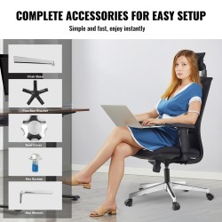 Toimistotuolin jalkaristikko viisisakarainen 28-tuumainen metallivahvistettu 1134 kg staattinen kantavuus