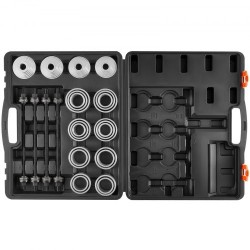 Holkkien veto ja puristussarja 28 osainen teräksinen 20 holkkia kantolaukulla