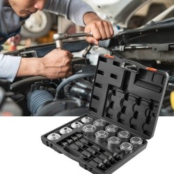 Holkkien veto ja puristussarja 28-osainen teräksinen 20 holkkia kantolaukulla