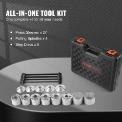 36-osainen holkkien ja laakerien irrotus- ja asennussarja teräs M10-M16 henkilöautoihin ja hyötyajoneuvoihin