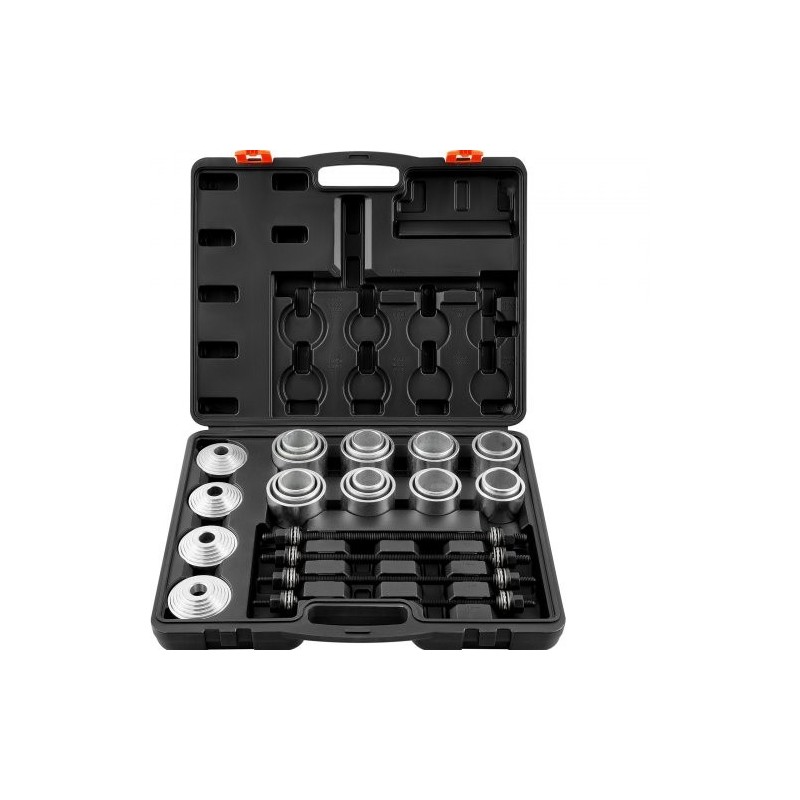 36-osainen holkkien ja laakerien irrotus- ja asennussarja teräs M10-M16 henkilöautoihin ja hyötyajoneuvoihin