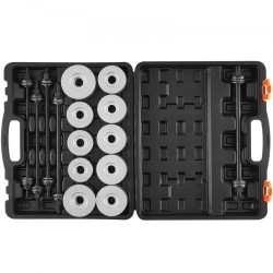 Holkkilaakerin irrotus ja asennussarja 27 osaa holkit terästä kantolaukussa