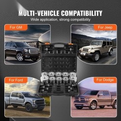 Holkkilaakerin irrotus ja asennussarja 27 osaa holkit terästä kantolaukussa