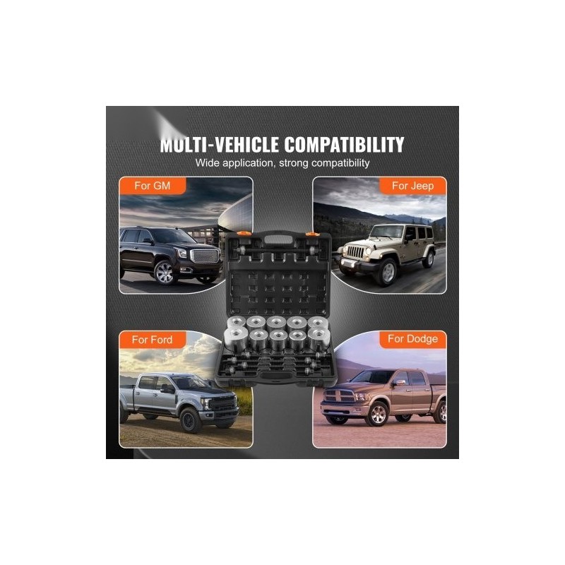 Holkkilaakerin irrotus ja asennussarja 27 osaa holkit terästä kantolaukussa