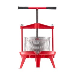 Manuaalinen hedelmä ja viinipuristin ruostumaton teräskori 9 l T kahvalla kolmiomaisella runkorakenteella