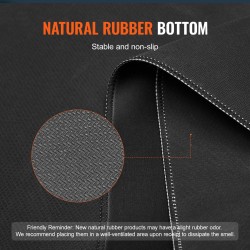 Pokeripöytämatto vedenpitävällä kangaspinnalla luonnonkumipohja 1800×900 mm 6–8 pelaajalle musta