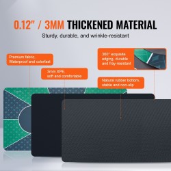 Pokerimatto 180x90 cm vihreä luonnonkumipohjainen kangaspinta 6–8 pelaajalle taitettava kantolaukulla