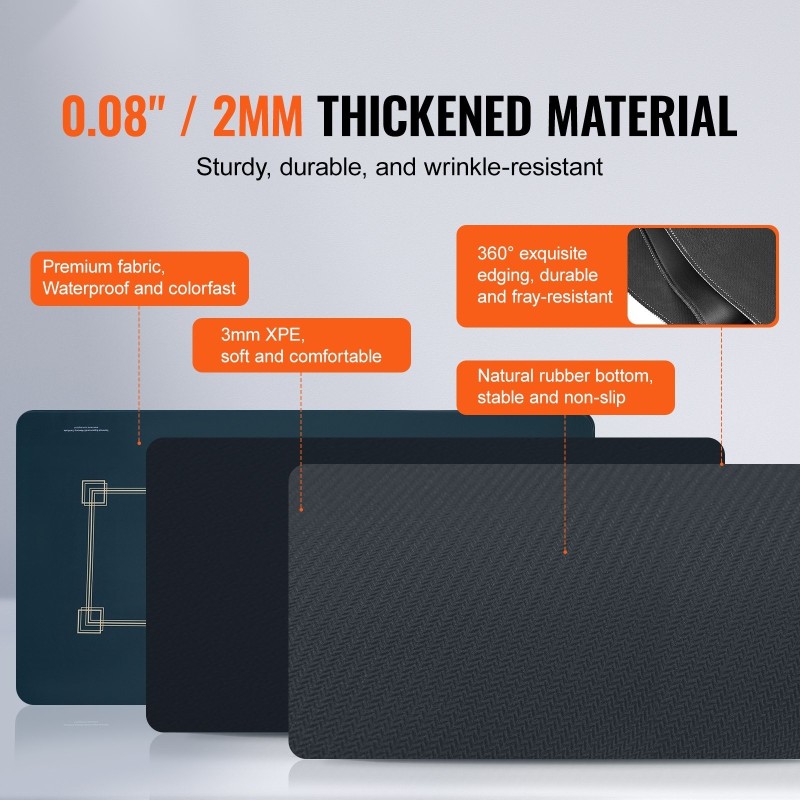 Pokerimatto 1800×900 mm luonnonkumipohjalla vedenpitävä kangaspinta 6–8 pelaajalle taitettava kantokassilla