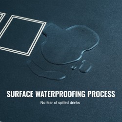 Pokerimatto 1800×900 mm luonnonkumipohjalla vedenpitävä kangaspinta 6–8 pelaajalle taitettava kantokassilla