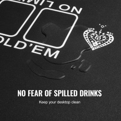 Pokerimatto kokoontaitettava luonnonkumipohjalla 1800×900 mm musta 6–8 pelaajalle kantolaukulla