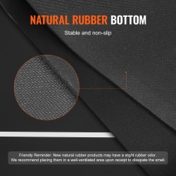 Pokerimatto kokoontaitettava luonnonkumipohjalla 1800×900 mm musta 6–8 pelaajalle kantolaukulla