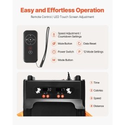 Sähköinen koirien juoksumatto hiiliteräsrunkoinen Oxford-kangas 200 paunaa taitettava U-muotoinen kaari