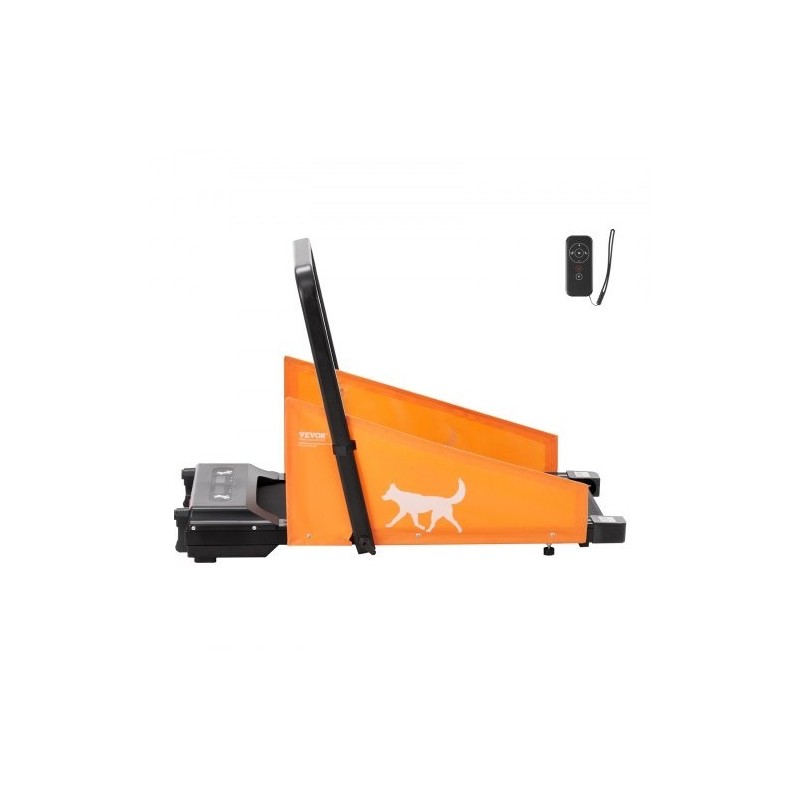 Sähköinen koirien juoksumatto hiiliteräsrunkoinen Oxford-kangas 200 paunaa taitettava U-muotoinen kaari