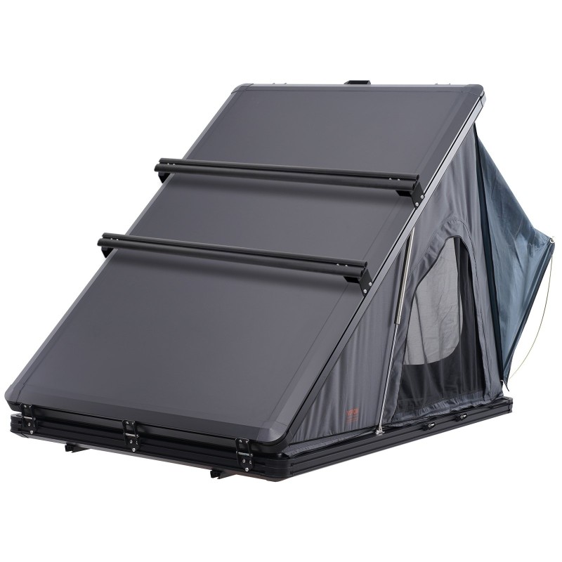 Kattoteltta alumiinikuorella 2–3 hengelle ajoneuvon katolle paksulla patjalla vesitiiviillä kankaalla