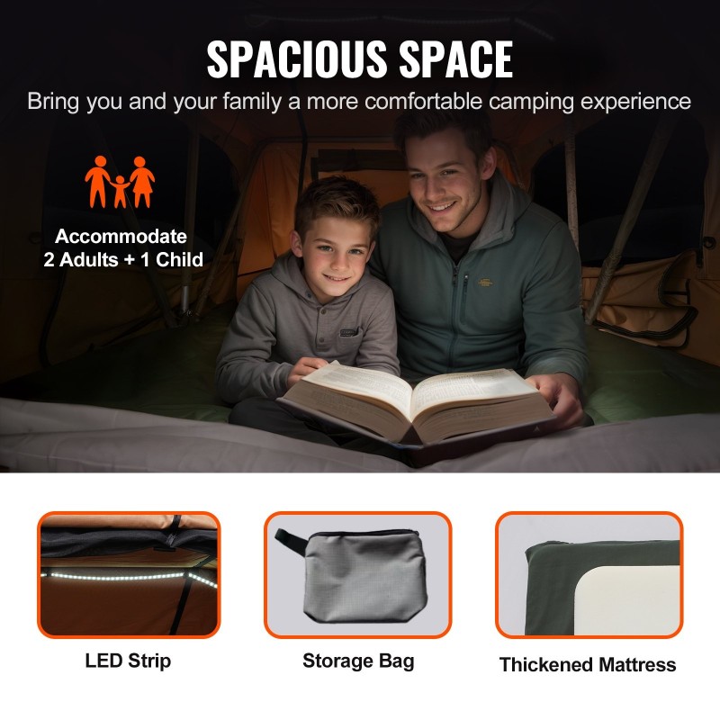 Kovakuorinen katolle asennettava teltta 2–3 hengelle alumiinirungolla vaahtomuovipatjalla teleskooppitikkailla