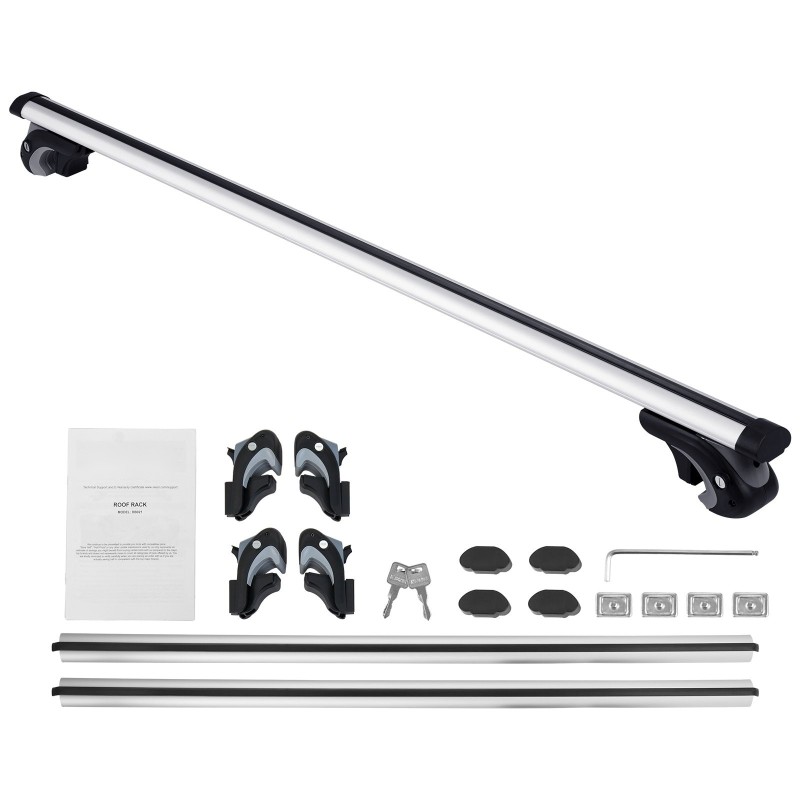 Alumiiniset poikkipalkit korotetuille sivukaiteisiin 119,9 cm 2 kpl