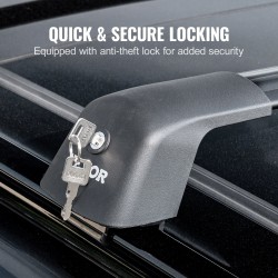 Kattotelineen alumiiniset poikkiputket 2 kpl urallisille sivukiskoille säädettävät jalat varkaudenestolukolla 90 kg