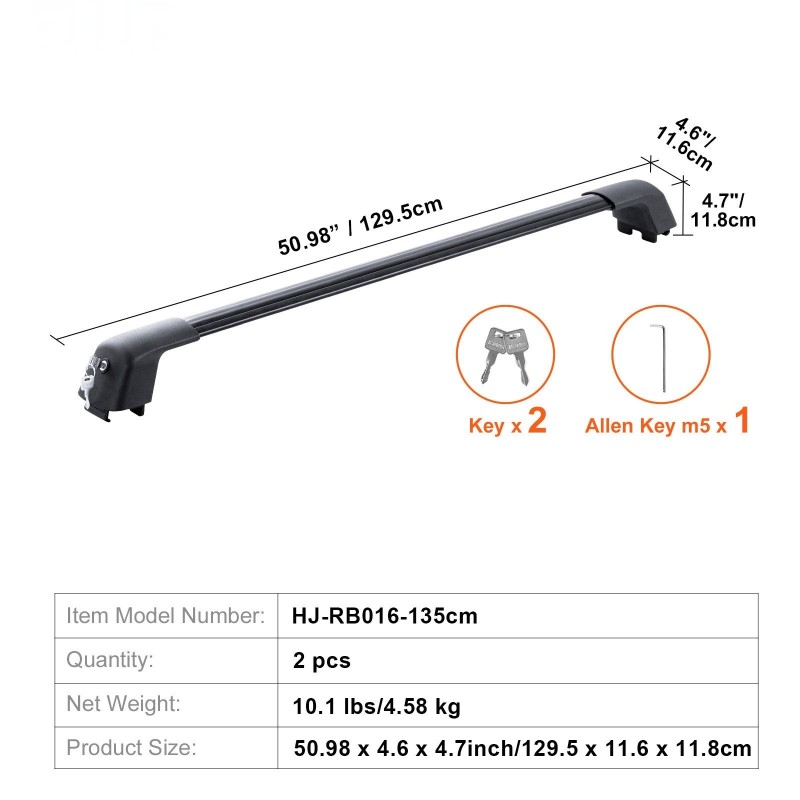 Kattotelineen alumiiniset poikkiputket 2 kpl urallisille sivukiskoille säädettävät jalat varkaudenestolukolla 90 kg