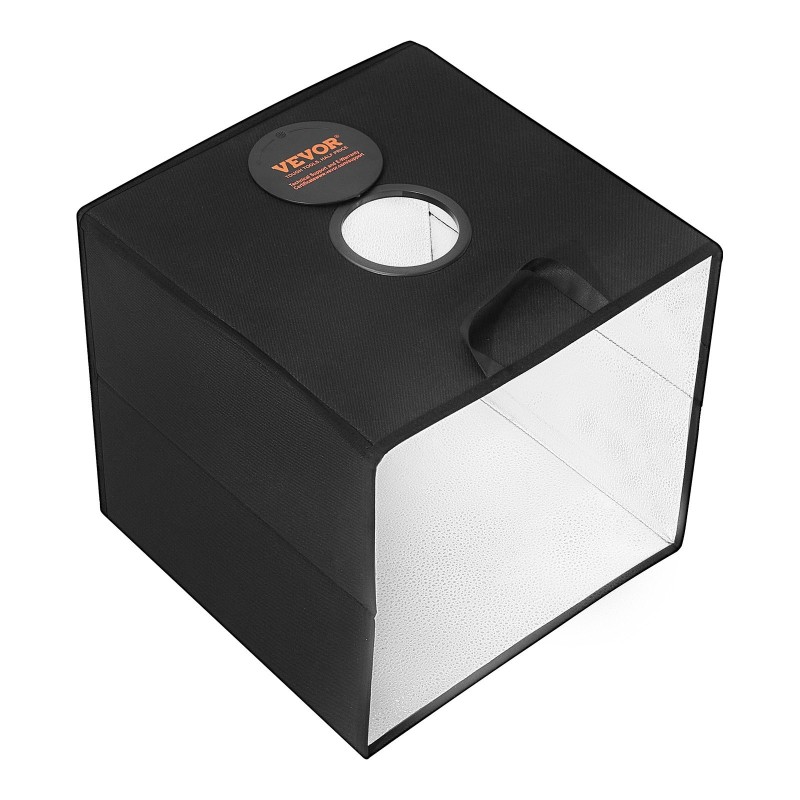 Valokuvausvaloteltta 410x400x390 mm 120 LED-helmeä 6 kaksipuolista taustakangasta 3000–5600K USB