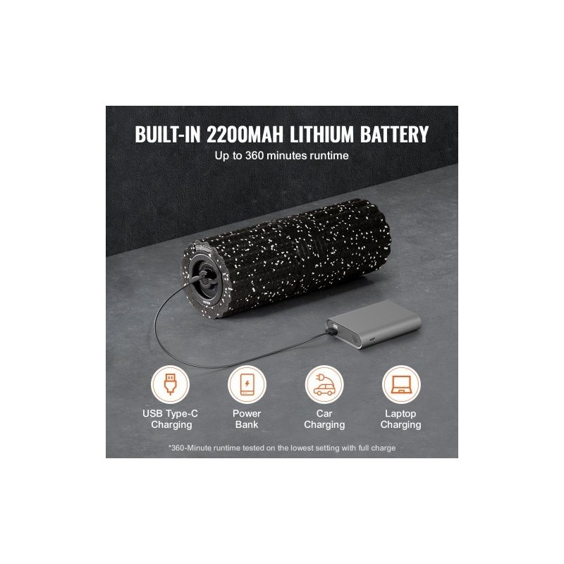 Korkeatiheyksinen vaahtorulla 400 mm värisevä kolmiulotteinen teksturoitu nelitasoinen ladattava palautumiseen