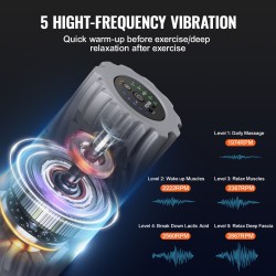 Värisevä hierontarulla 16-tuumainen korkeatiheyksinen EVA-pinta 5 värinävoimakkuutta 3 värinätilaa